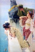 Laura Theresa Alma-Tadema A coign of vantage France oil painting artist